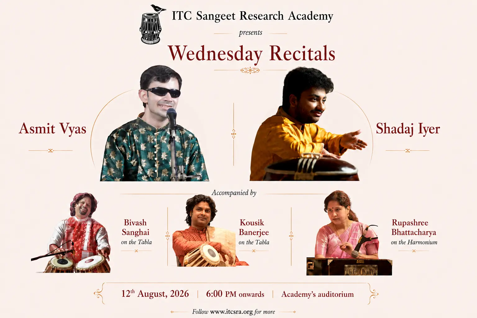 Asmit Vyas (Voacal) | Shadaj Iyer (Vocal) || Bivash Sanghai (Tabla) | Kousik Banerjee (Tabla) | Rupashree Bhattacharya (Harmonium)